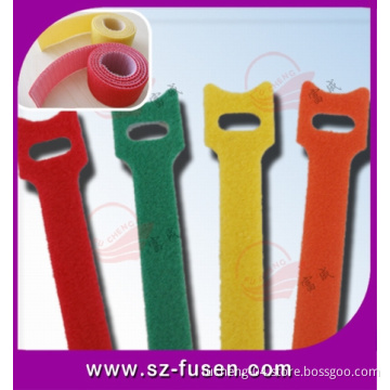 Self Locked Hook Loop Nylon Velcro Cable Tie with Logo